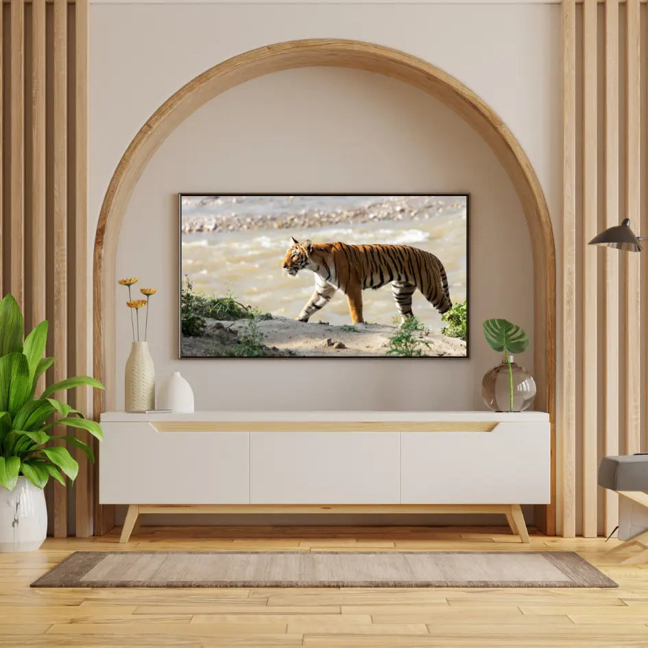 The Crossing at Dusk — Tiger, Fine Art Photography | Limited Edition